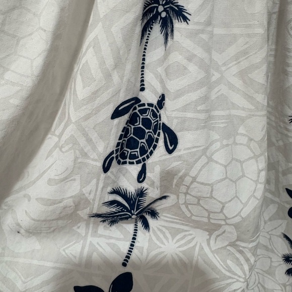 White and Blue Floral Dress - Picture 2 of 5